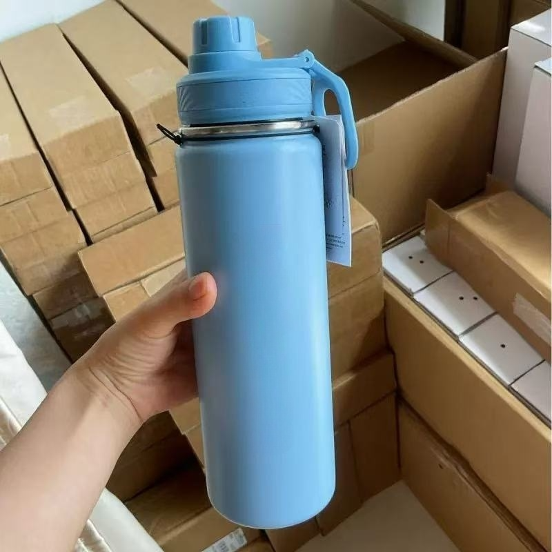 LU New leisure mug 710ml capacity sports kettle outdoor travel yoga pot water cup