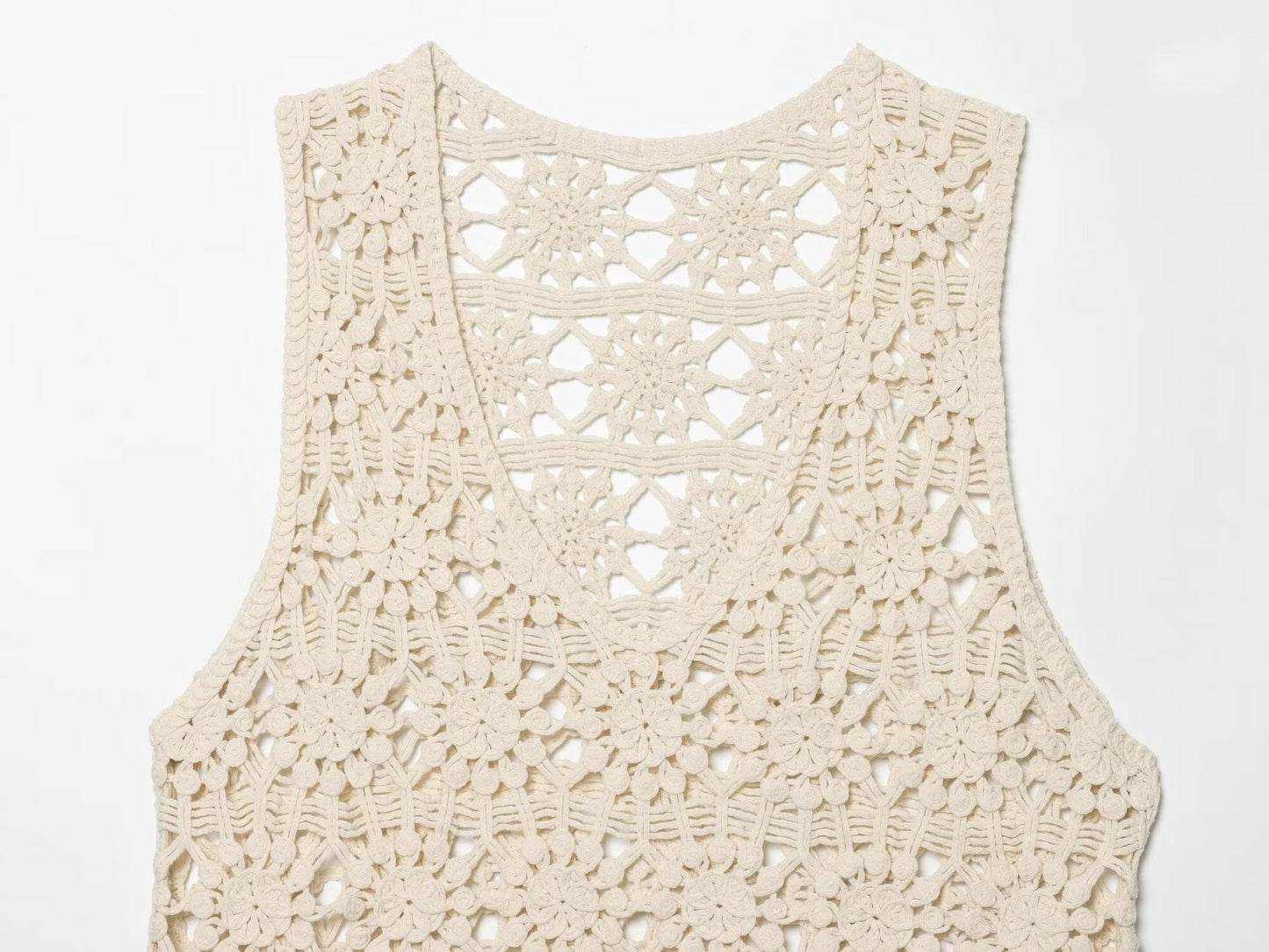 Women's casual hollow knitted vest