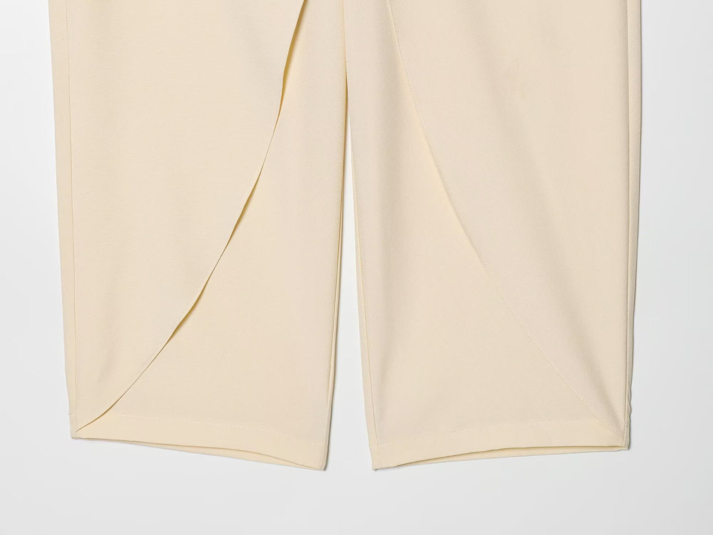 Women's front cross design casual pants