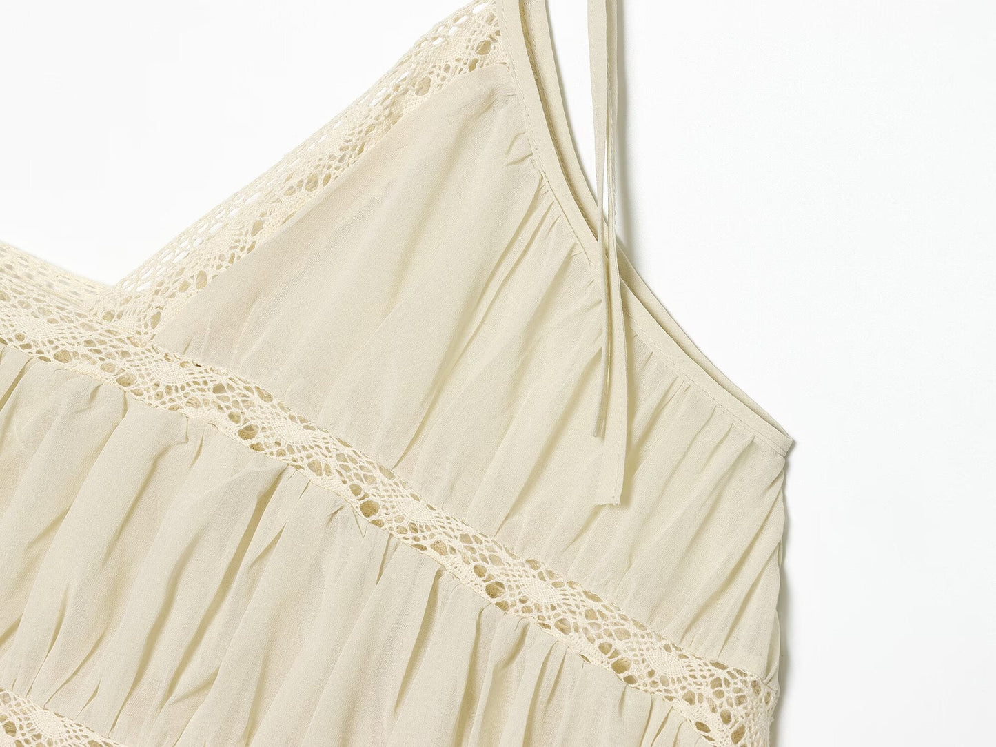 Women's pleated asymmetrical suspender top