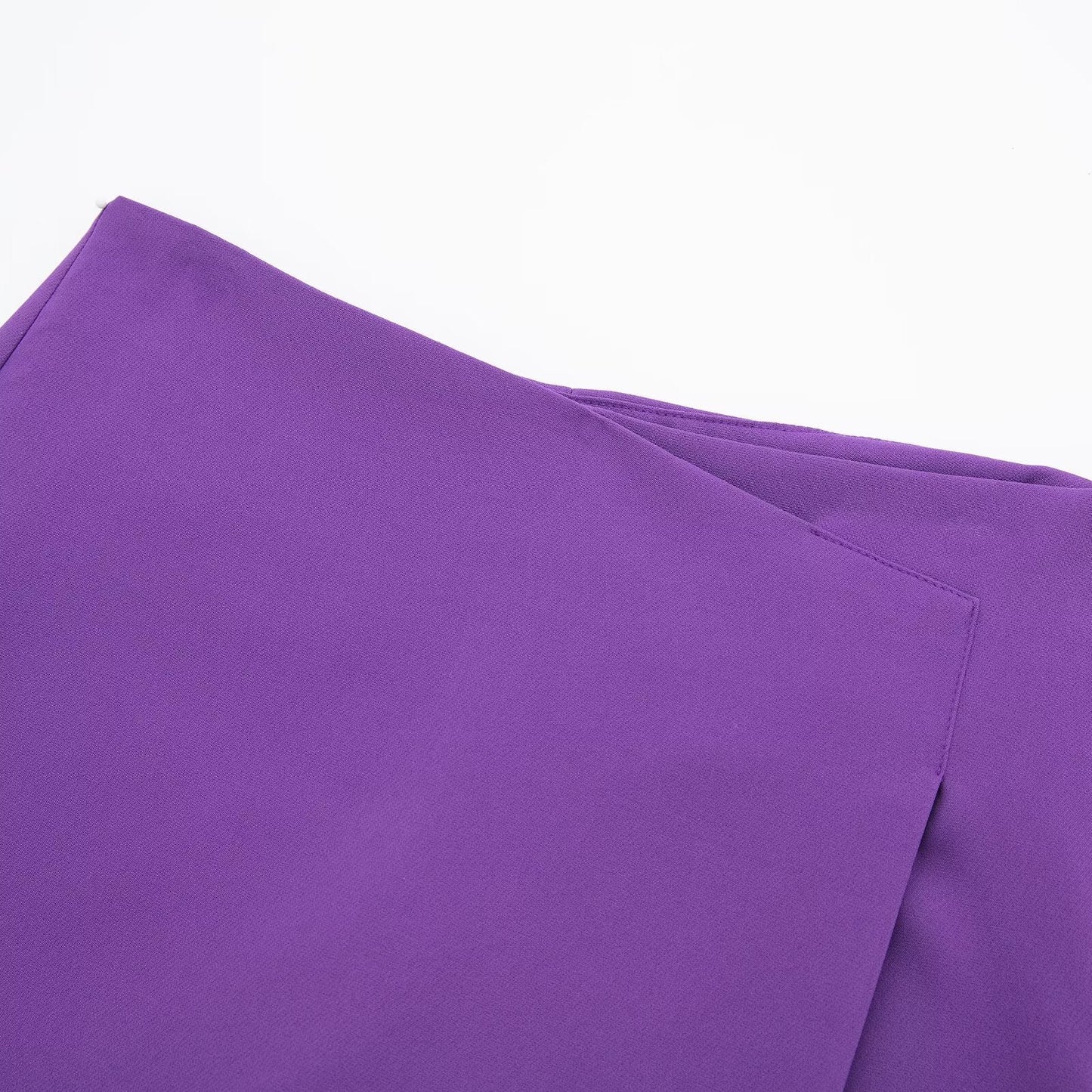 Women's multicolored casual asymmetric culottes