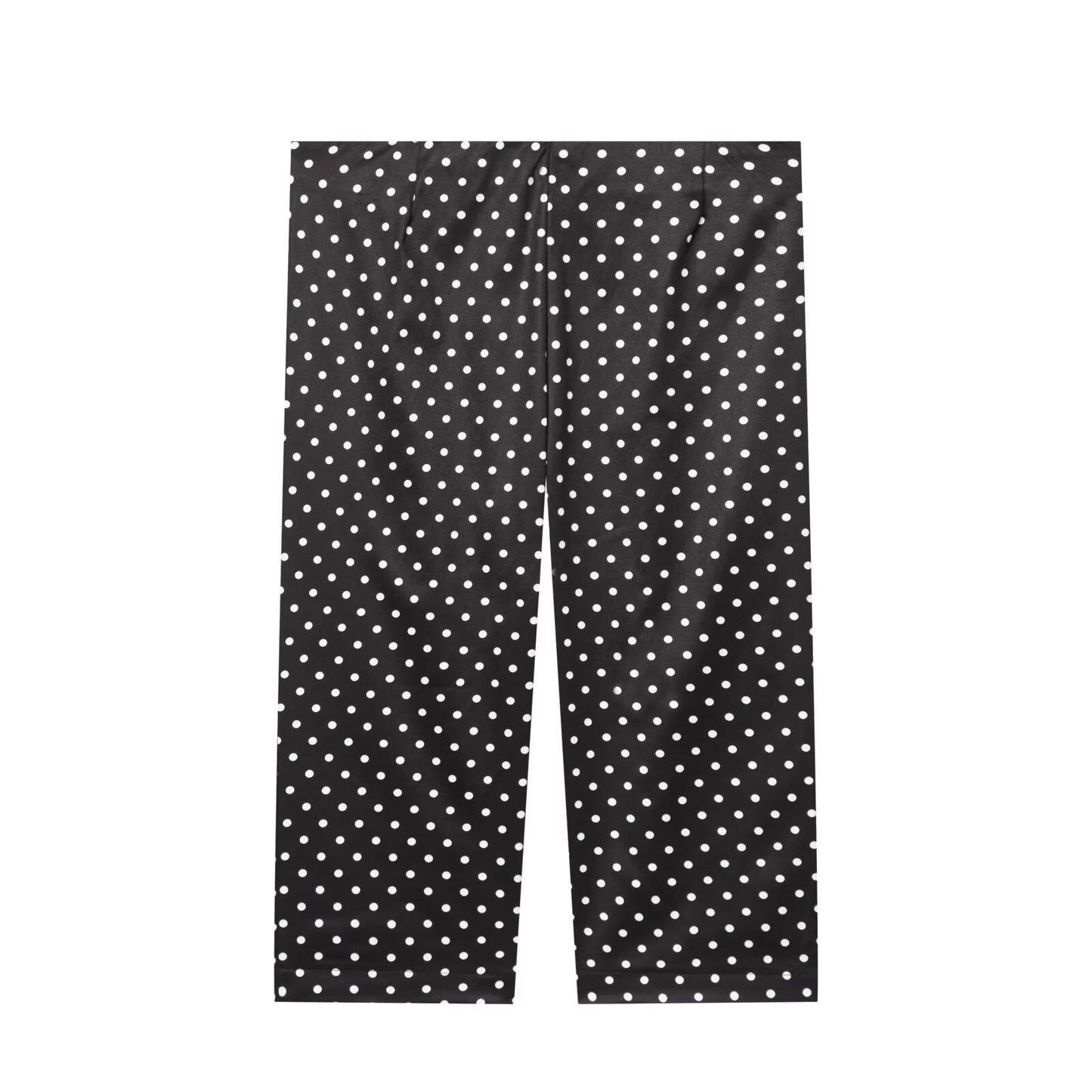 Women's slim casual polka dot cropped pants
