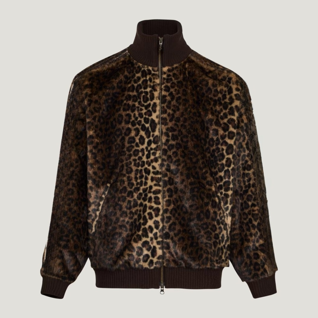 Women's New Leisure Leopard Sports Zipper Jacket