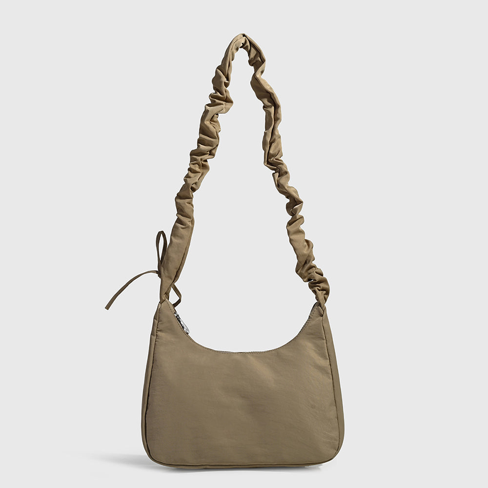 Women's new casual pleated shoulder strap design shoulder bag crossbody bag