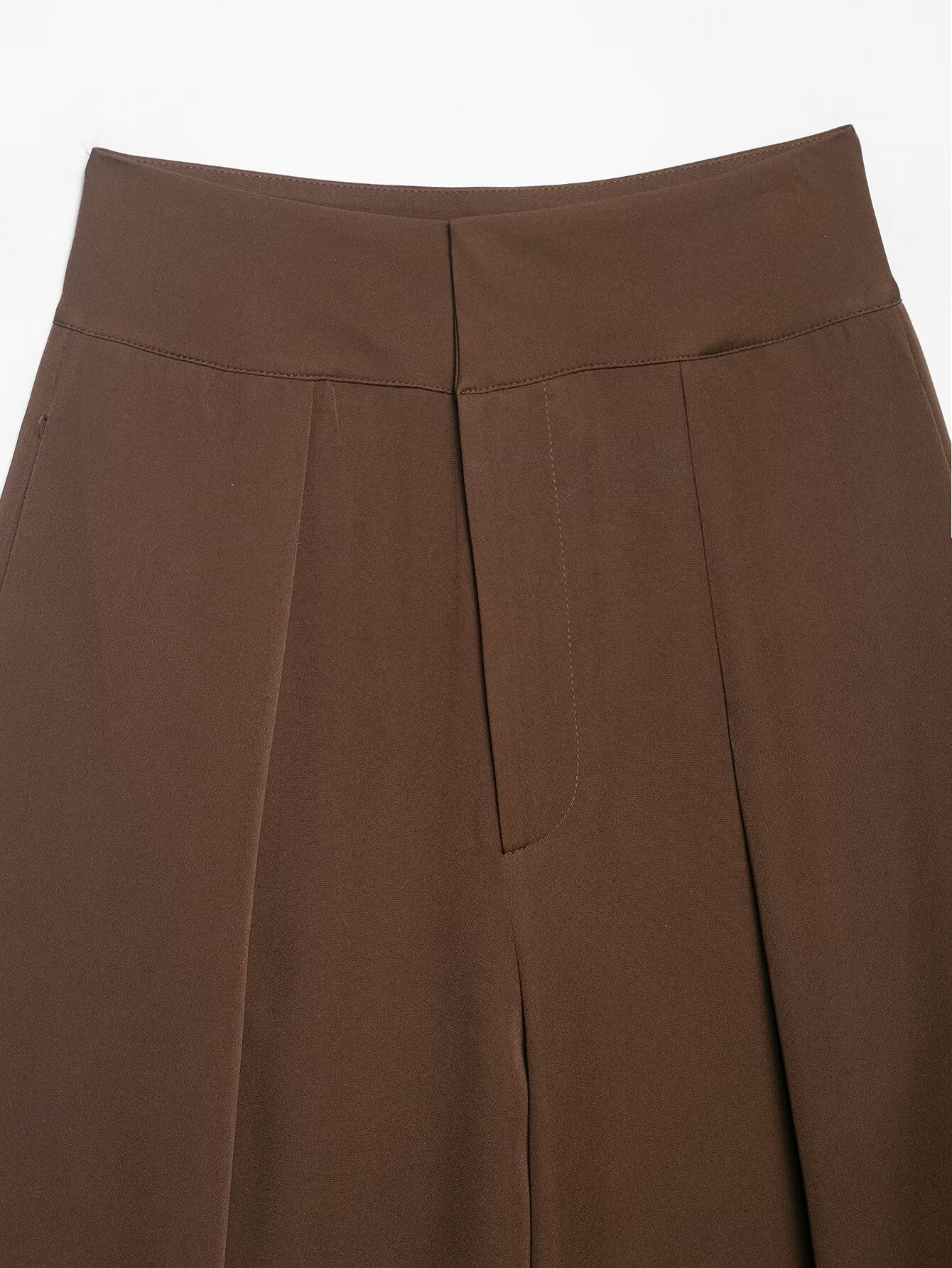 Women's high waisted pleated balloon version casual pants