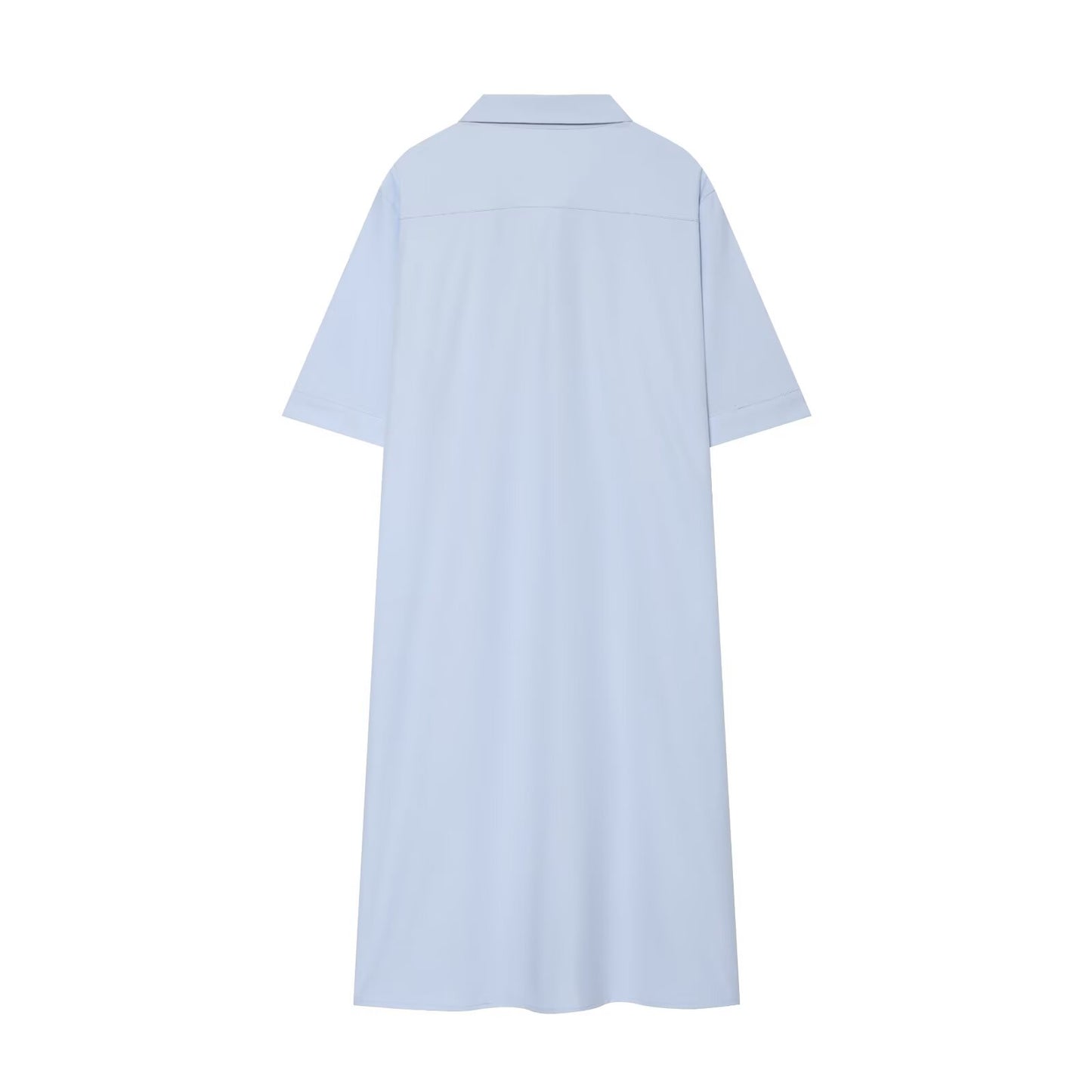 Women's long sleeved shirt style linen blend shirt
