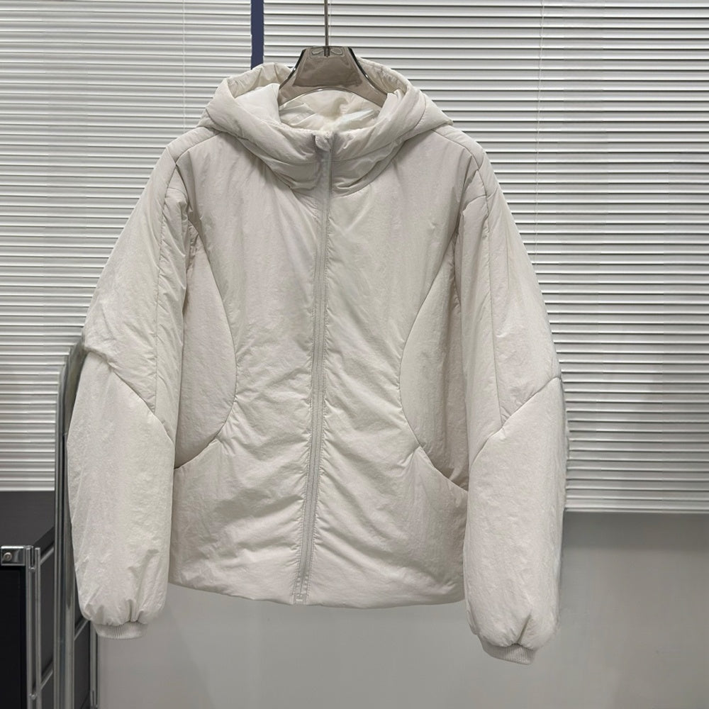 LU  Women's new hooded loose casual cotton-padded jacket coat