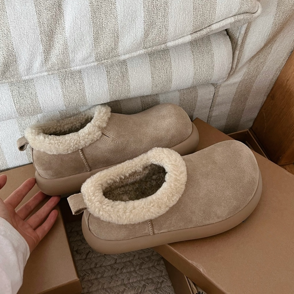 Women's new velvet warm Birken shoes snow boots