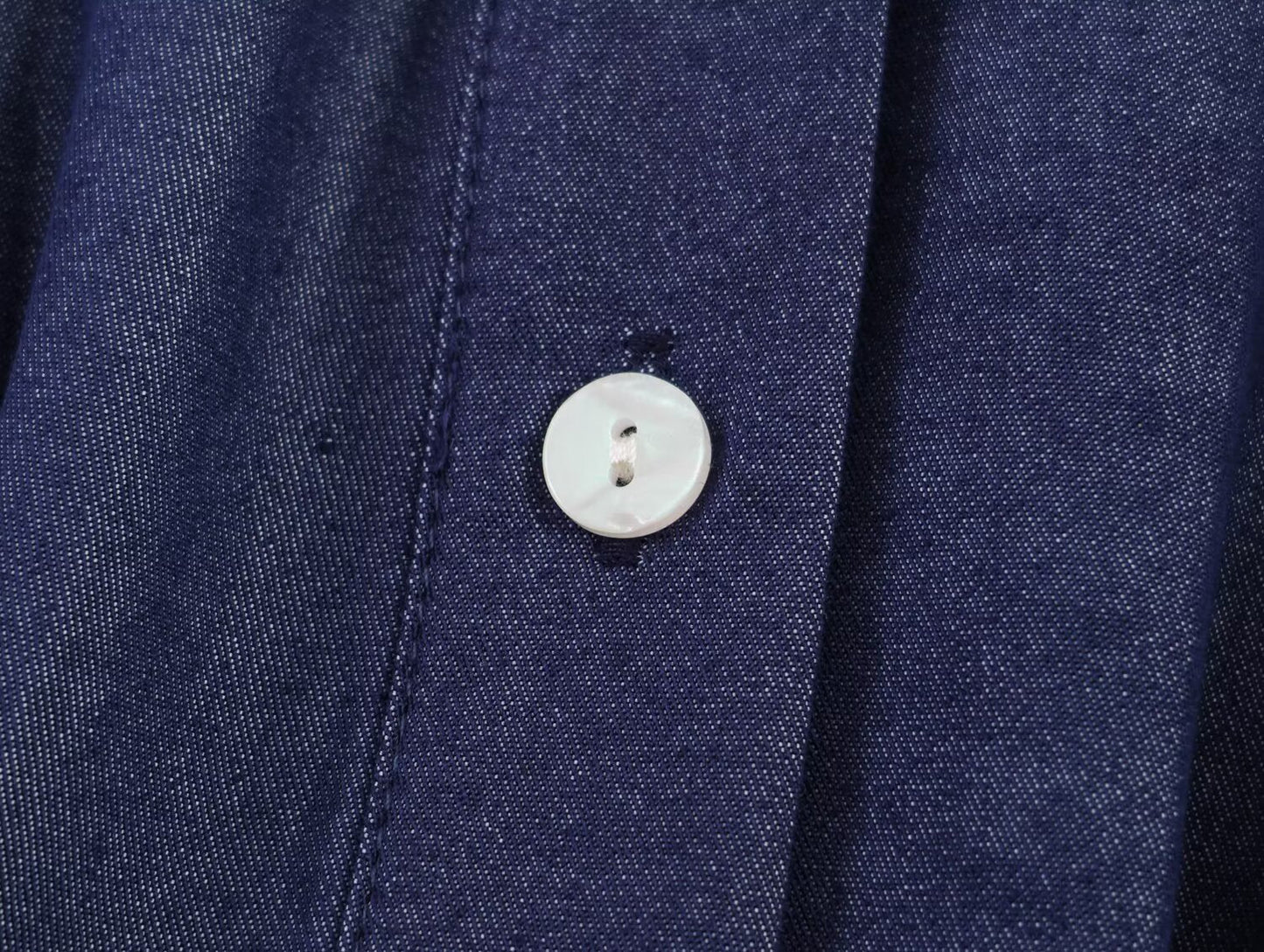 Women's casual pleated linen blend shirt