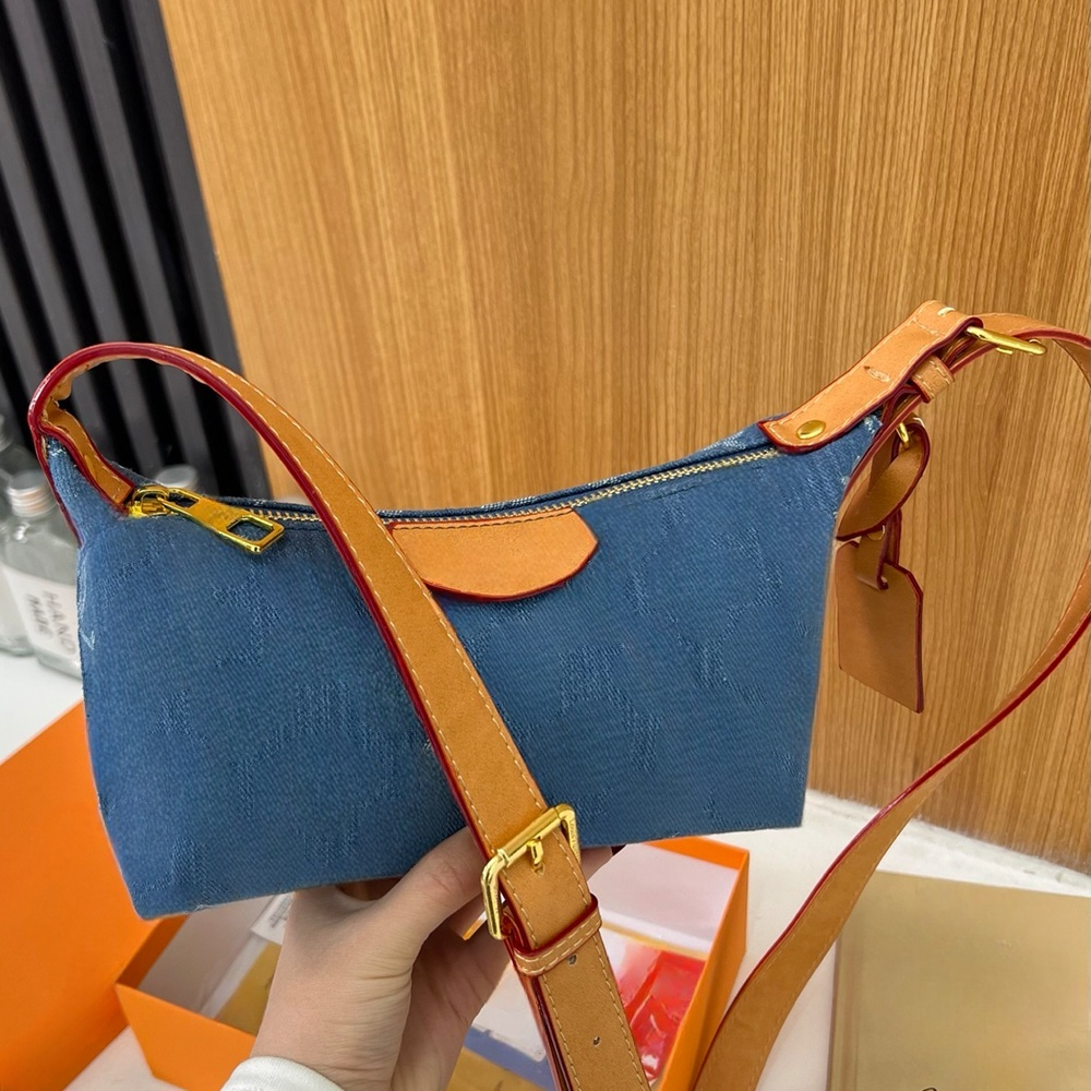 Women's new fashion zipper slung shoulder bag