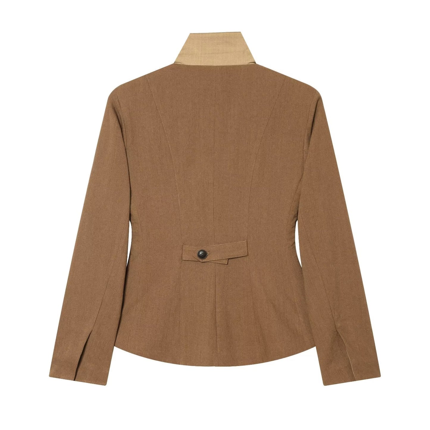 Women's slim linen blend Blazer Coat