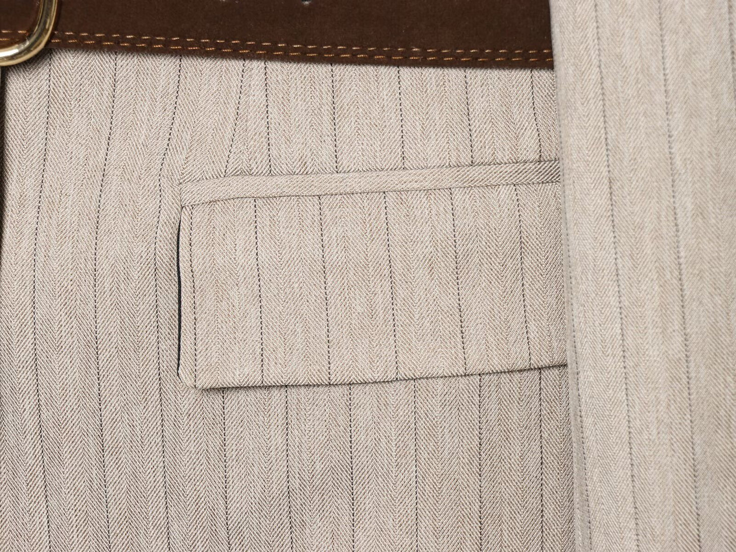 Women's long sleeved herringbone diagonal Blazer Coat
