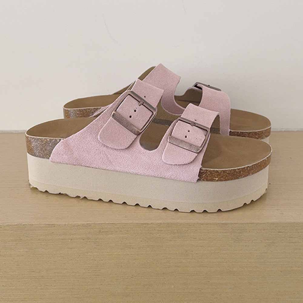 2026 new leisure platform heightening sandals and slippers have a shoe box