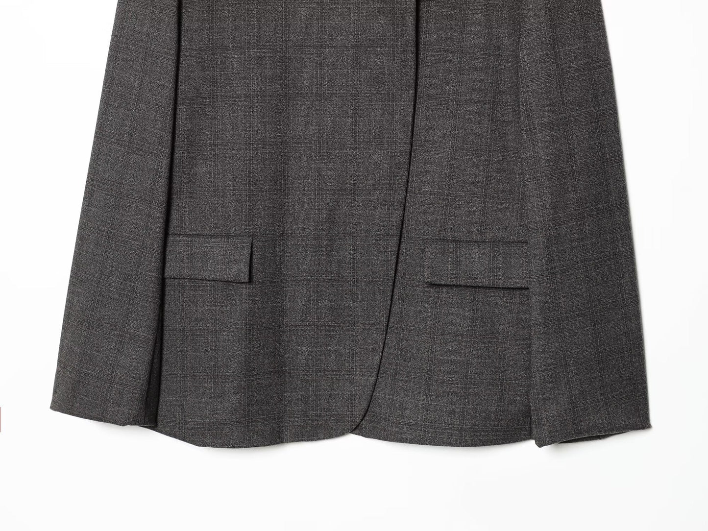 Women's casual stand collar wool blend Blazer Coat