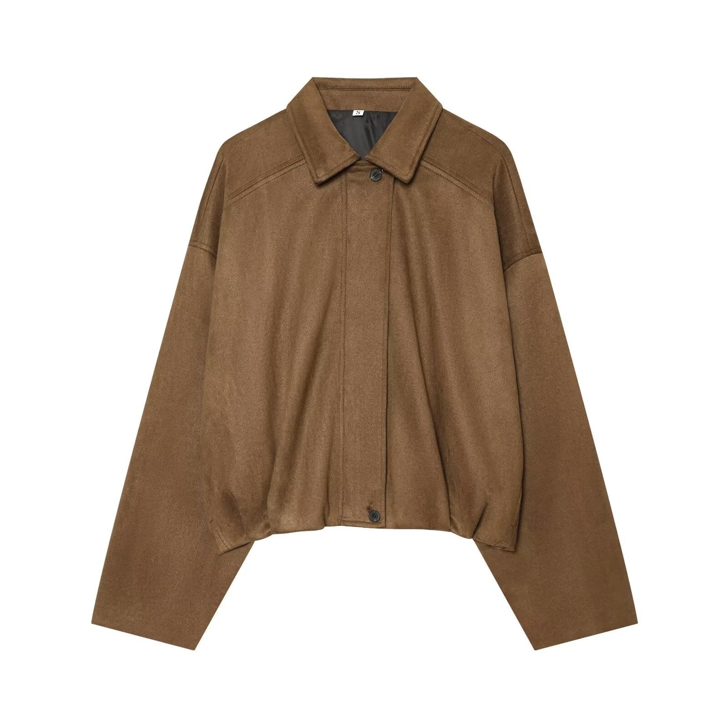 Women's casual suede textured jacket Coat