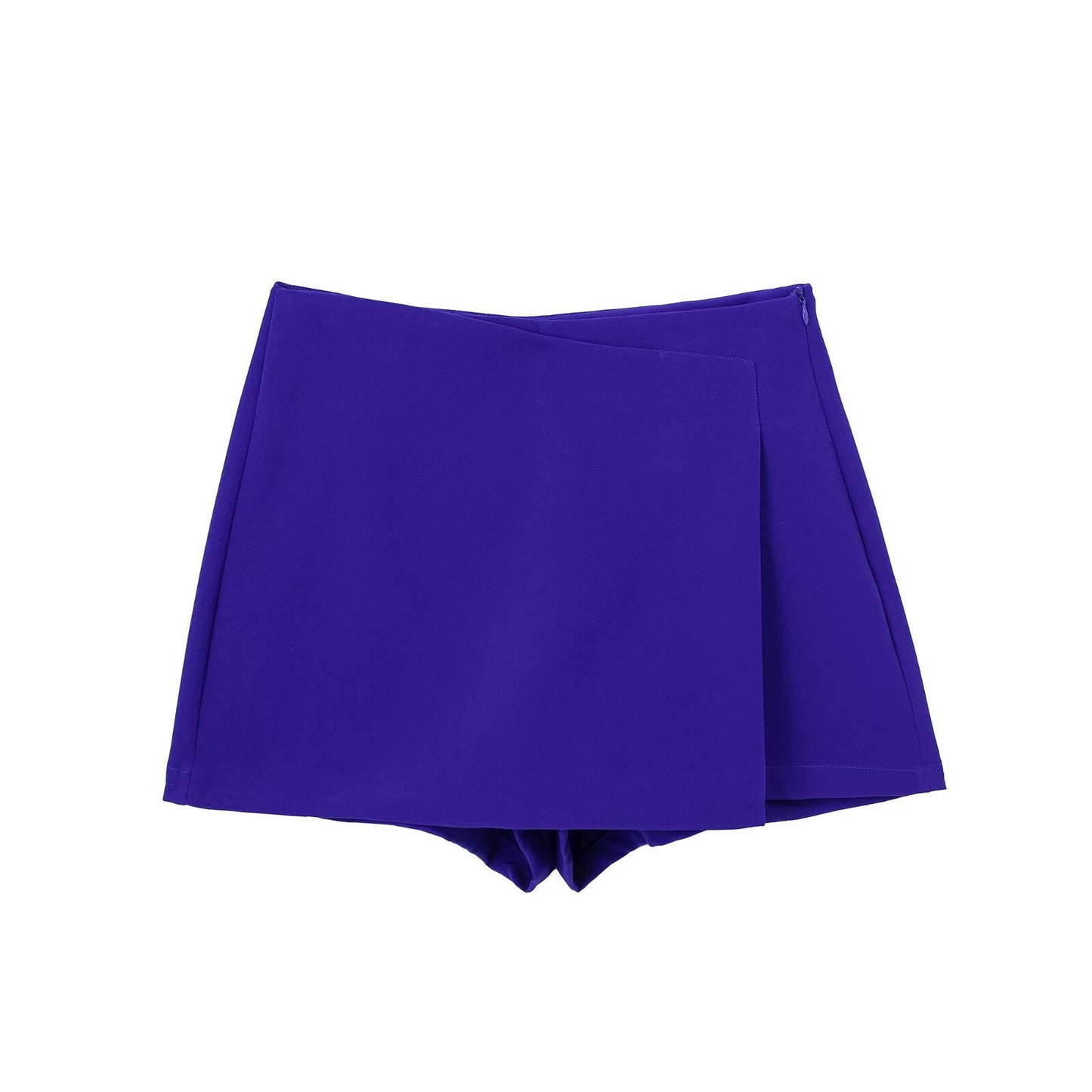 Women's multicolored casual asymmetric culottes