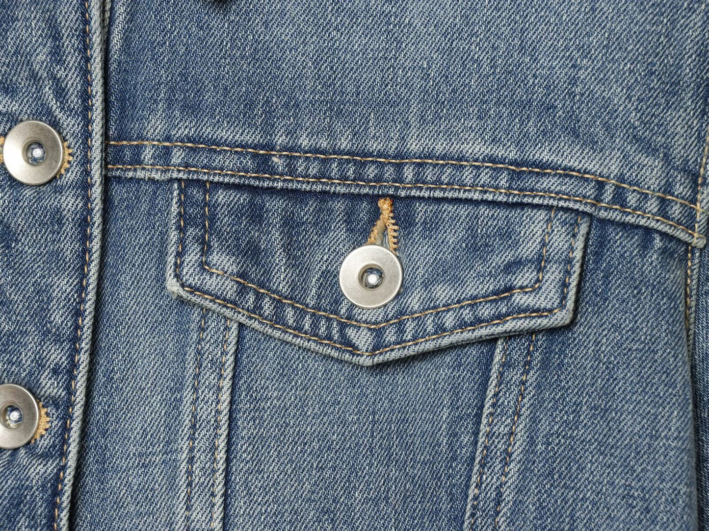 Women's short Lapel asymmetrical denim shirt