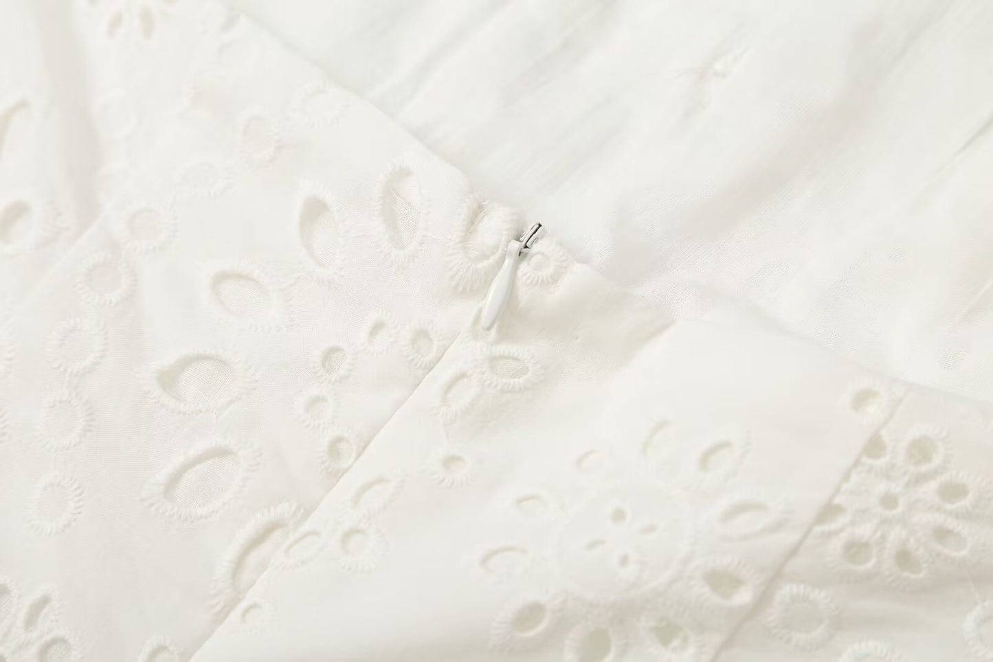 Women's hollowed out embroidered patchwork dress