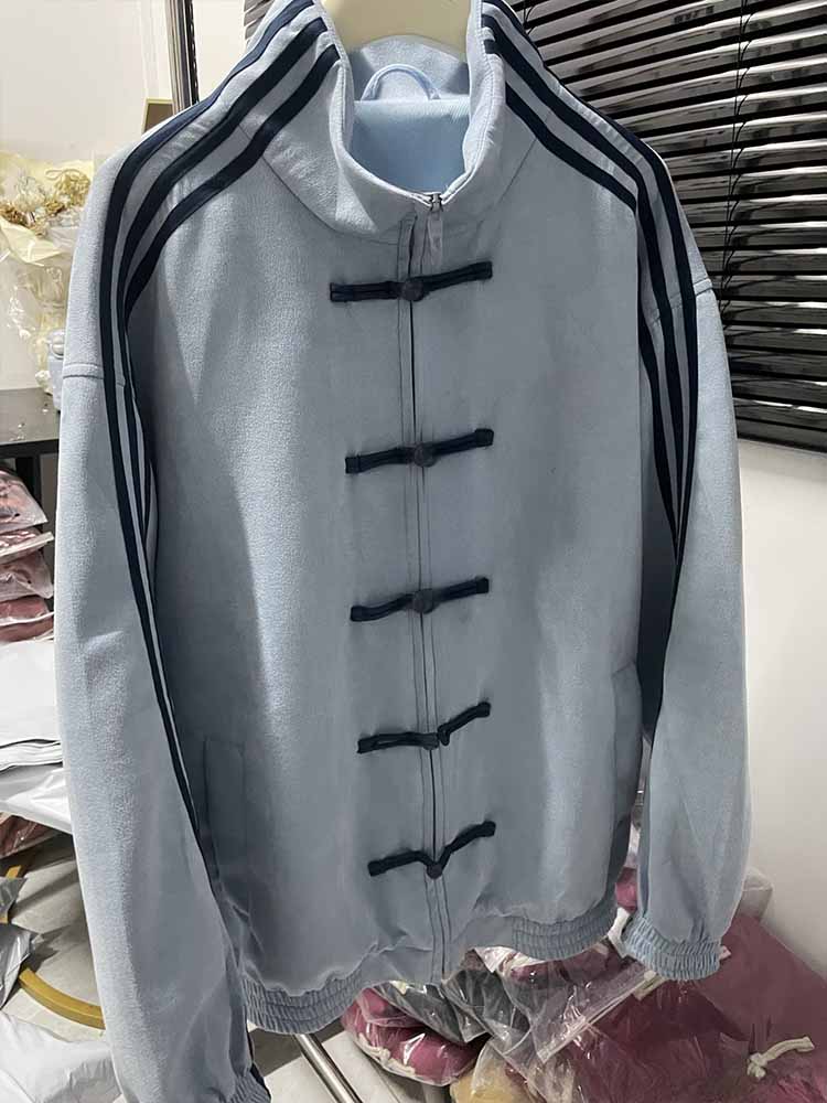 2026 new fashion casual Chinese suede collar loose coat