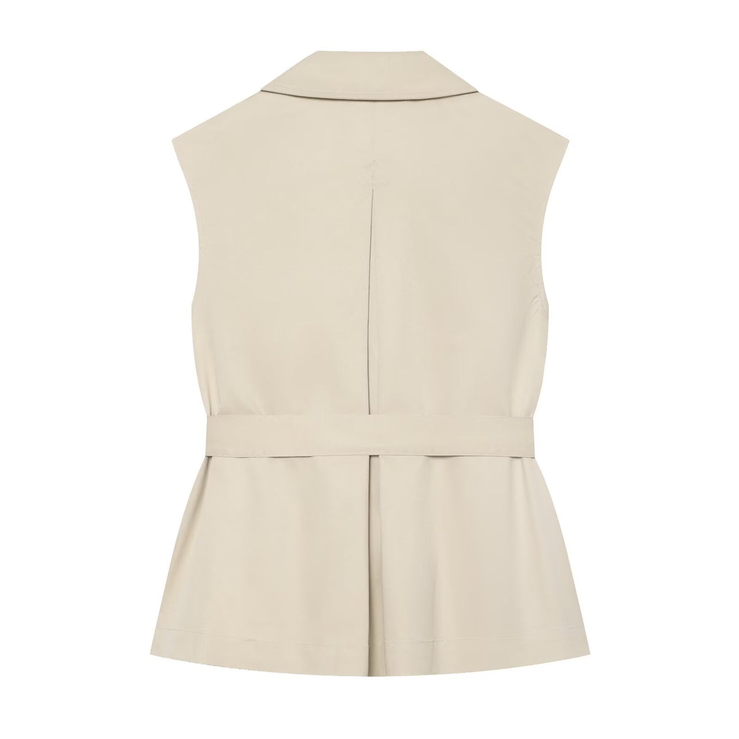 Women's with Belt casual double breasted vest