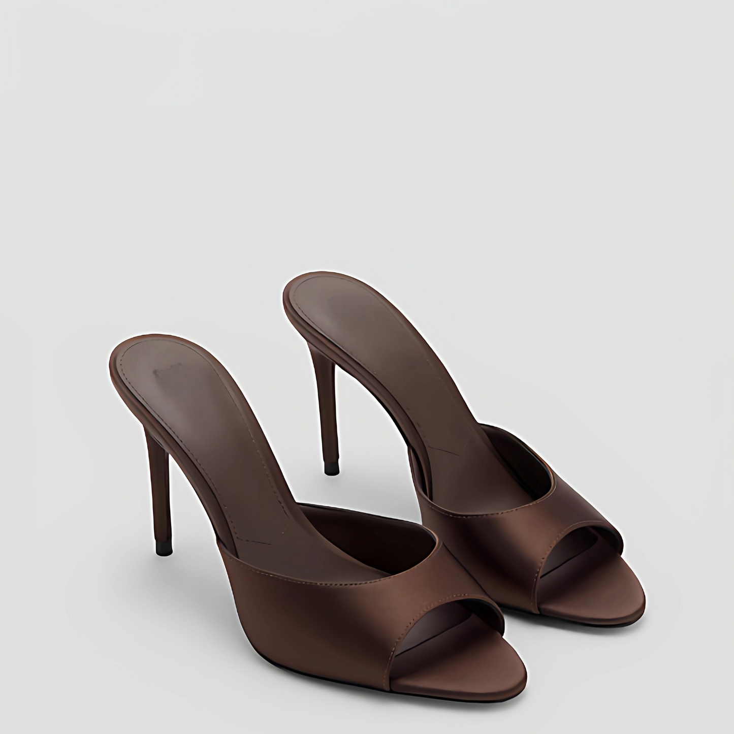 Women's new high-heeled stilettos with open toes and sandals.