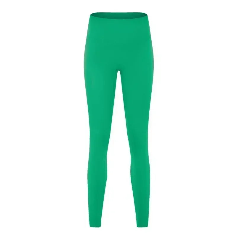 LU High waist hip lift no embarrassing line yoga pants women's elastic fitness exercise nine points