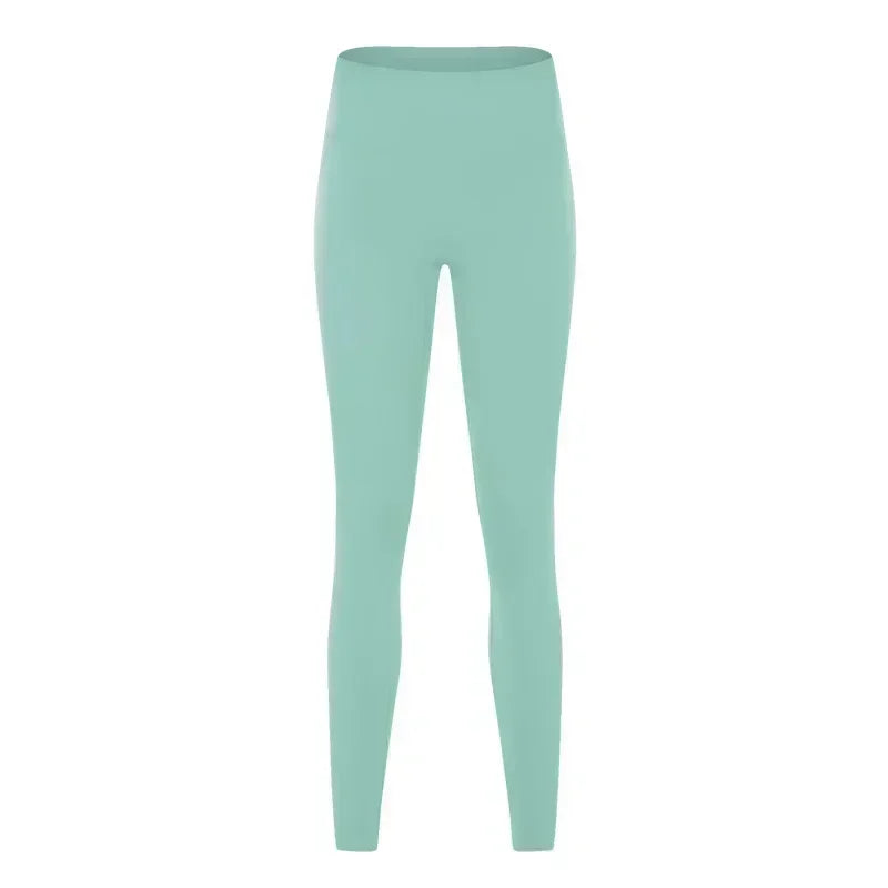 LU High waist hip lift no embarrassing line yoga pants women's elastic fitness exercise nine points