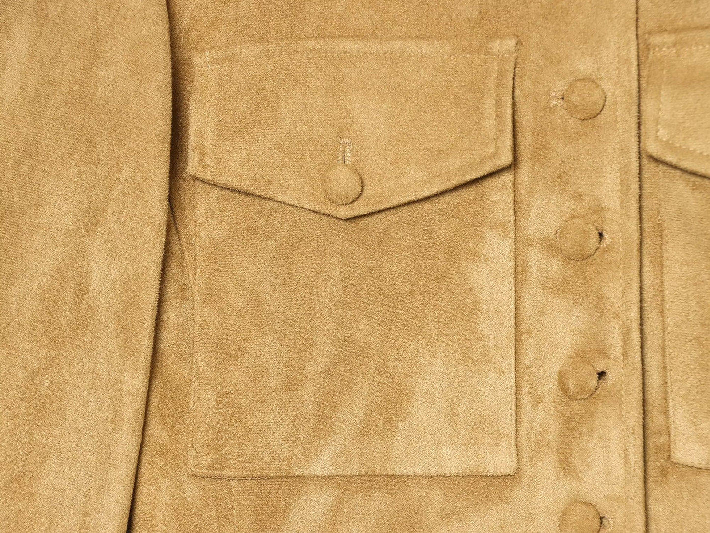 Women's suede textured leather bag buckle jacket Coat