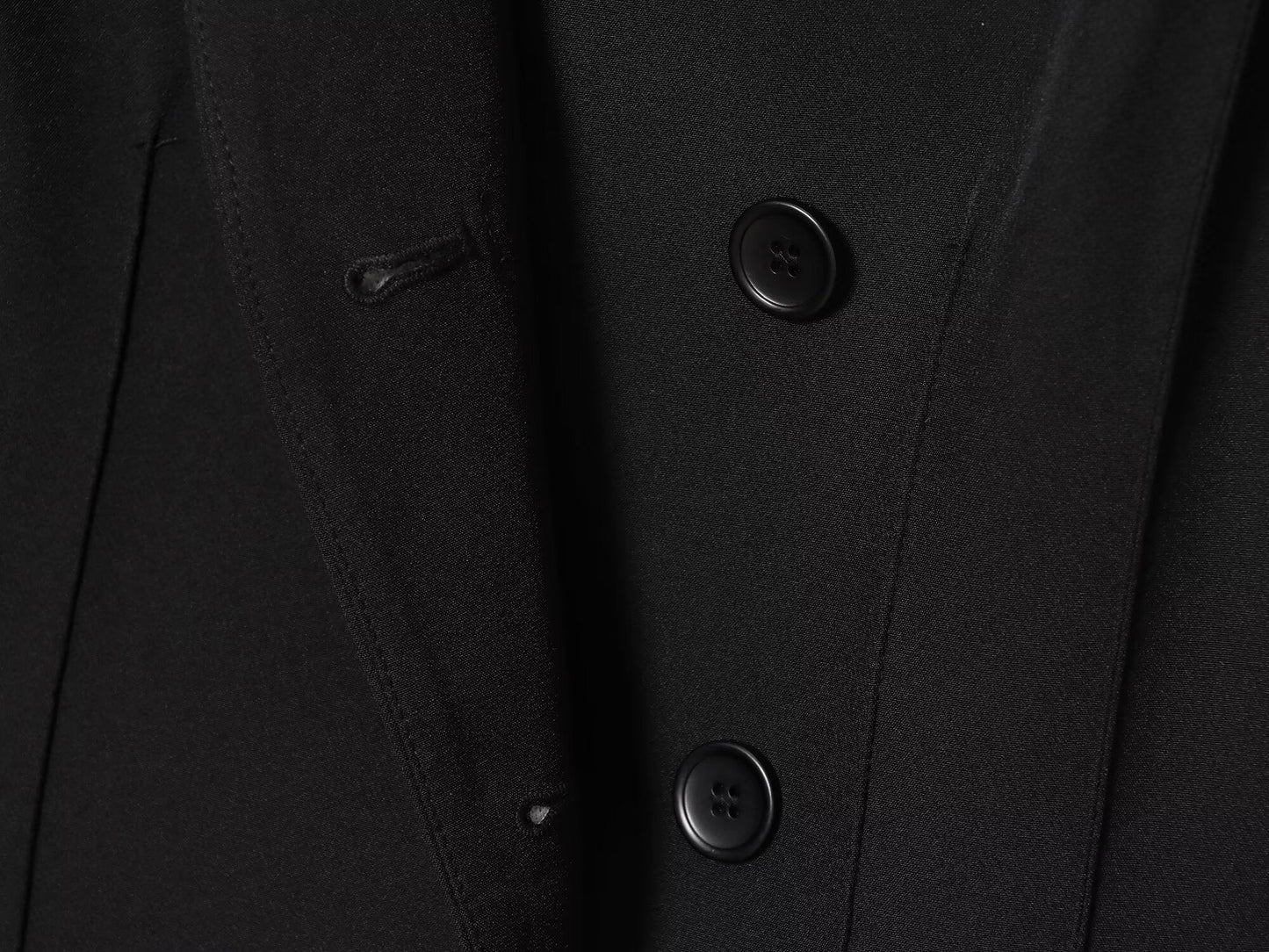suit Women's 2 pieces Women's black slim stand collar Blazer Coat+Pants