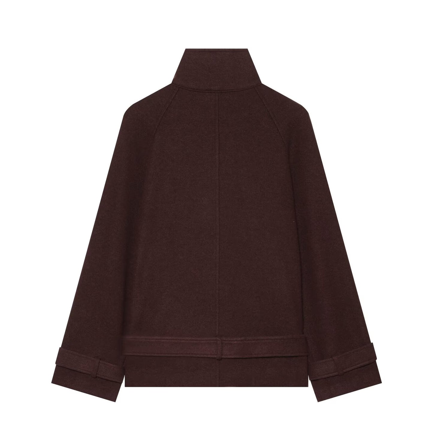 Women's with Belt casual oversized felt Coat