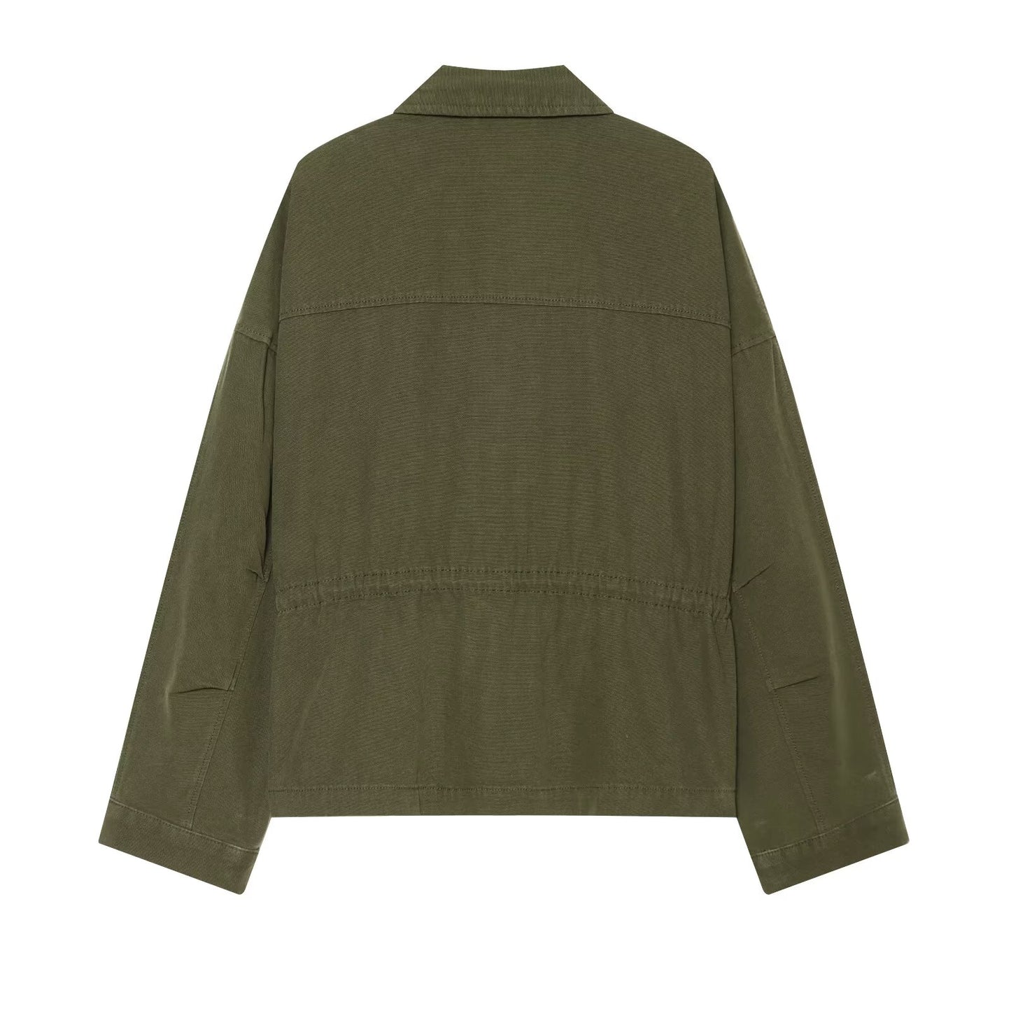 Women's drawstring design casual workwear Coat