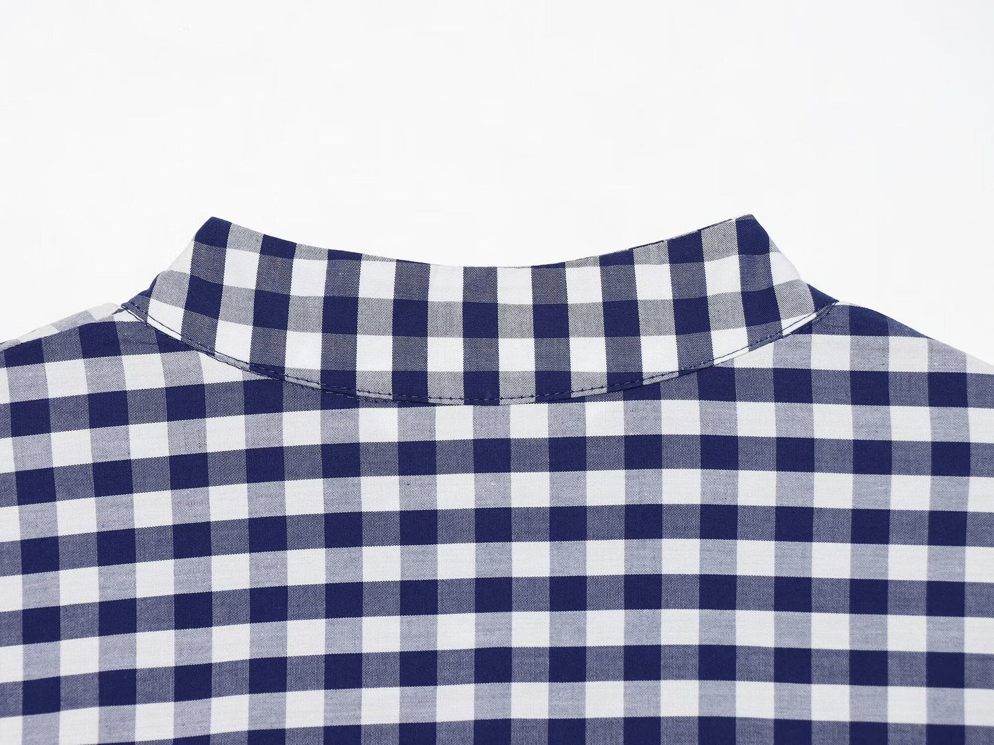 suit Women's 2 pieces plaid button up shirt+shorts