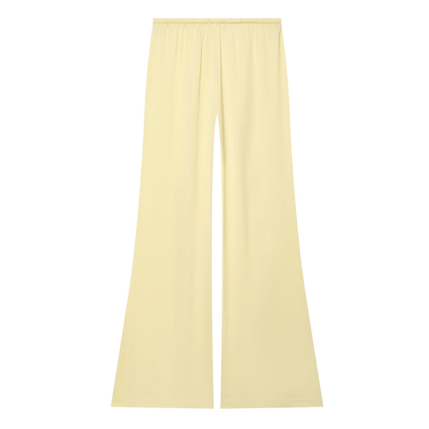 suit Women's 2 pieces satin textured strapless top+Pants