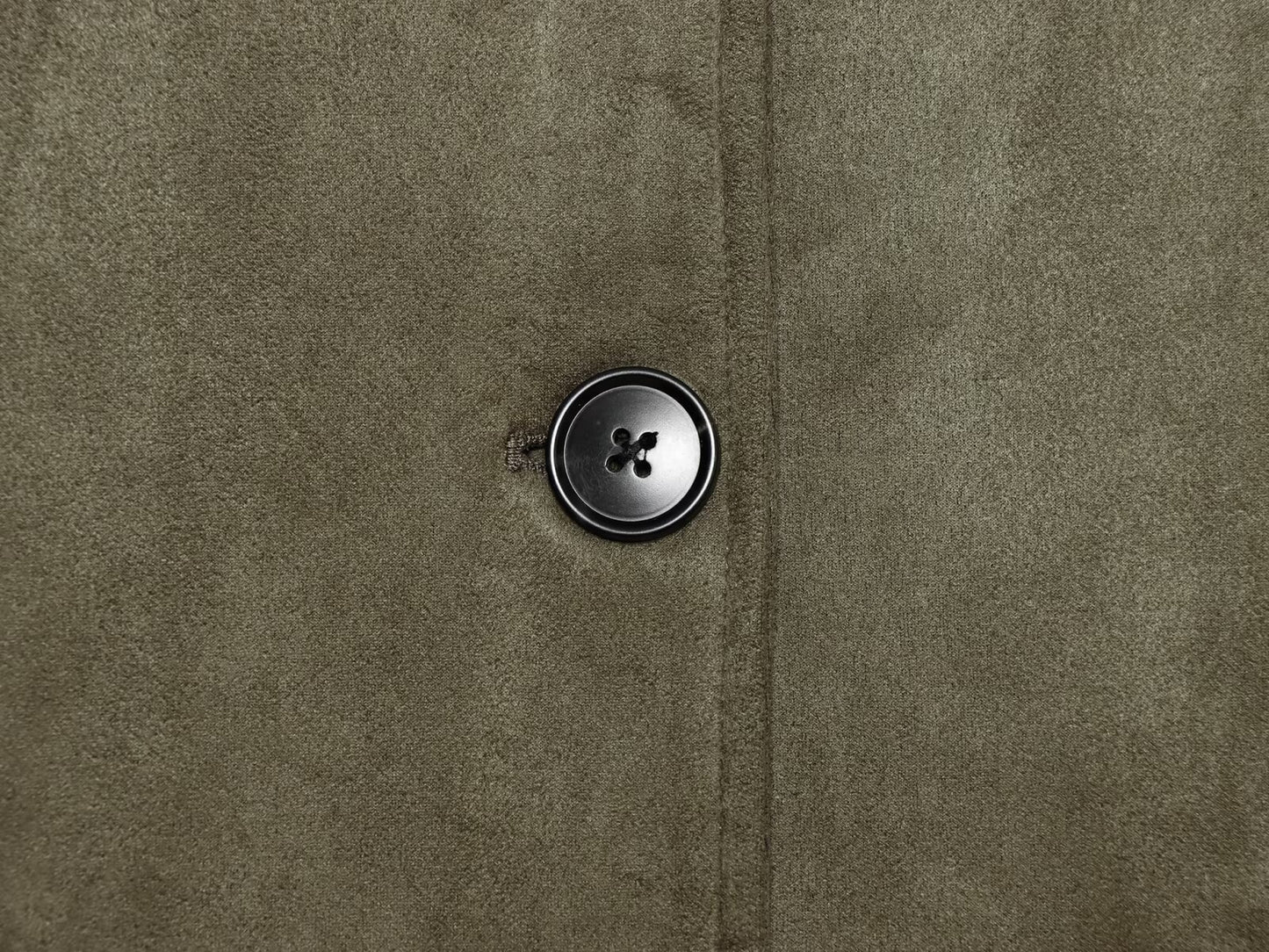 Women's suede lapel breasted short Coat