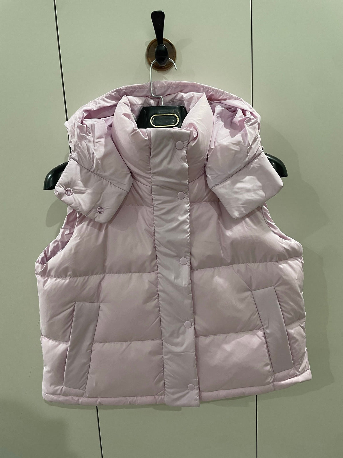 LU women's new detachable hat down vest