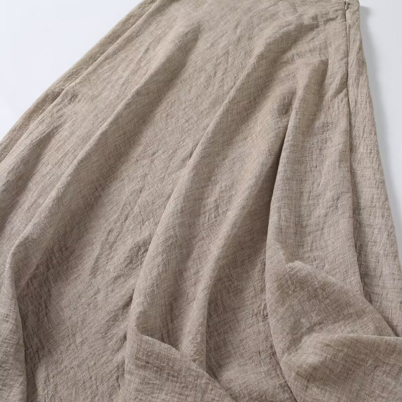 2026 Women's textured casual flared skirt