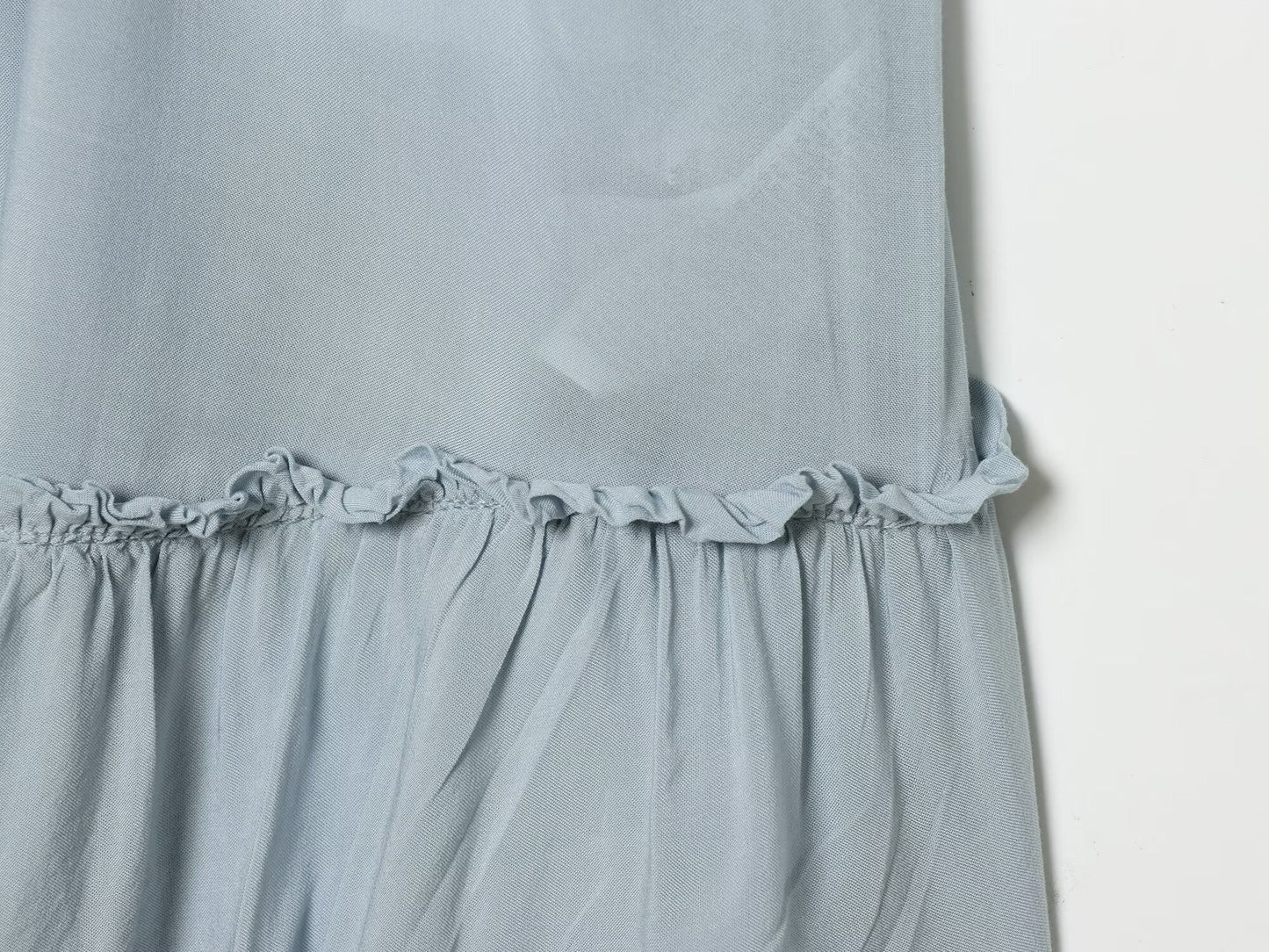 Women's layered decorative suspender mini dress
