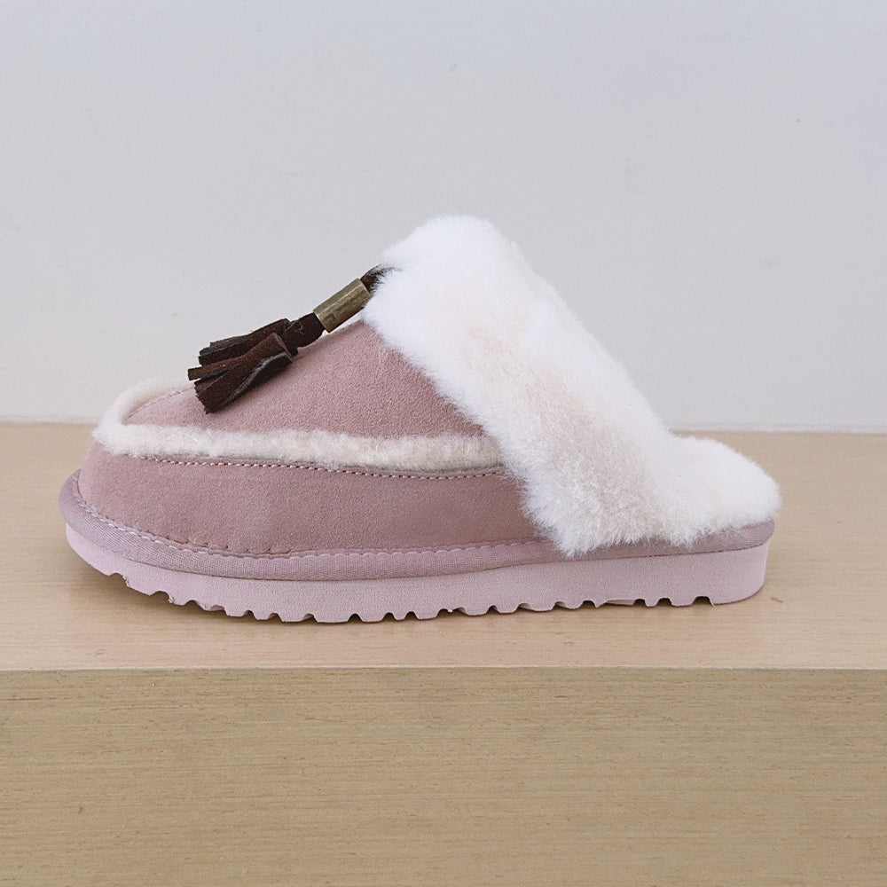 Women's new tassel valgus slippers snow boots