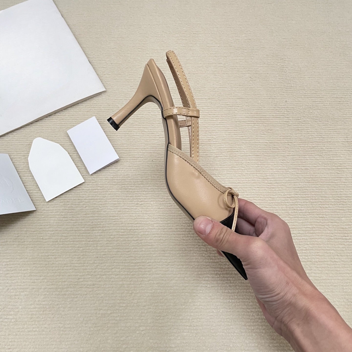 Women's New Fashion Wild Color Matching Design Bow Pointed Stiletto Heels