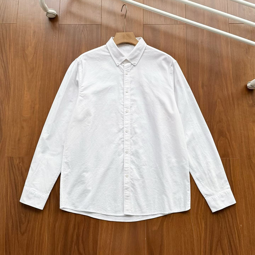 New casual Joker classic button collar design cotton long sleeve shirt