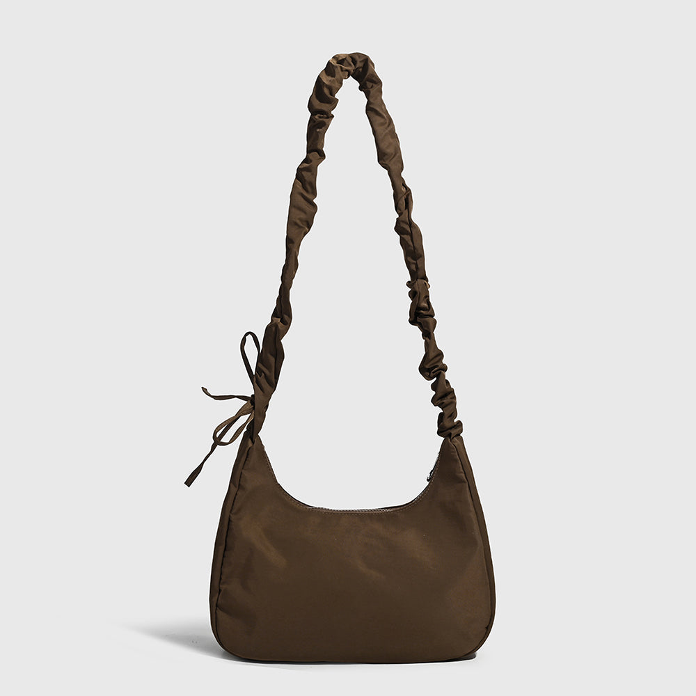 Women's new casual pleated shoulder strap design shoulder bag crossbody bag