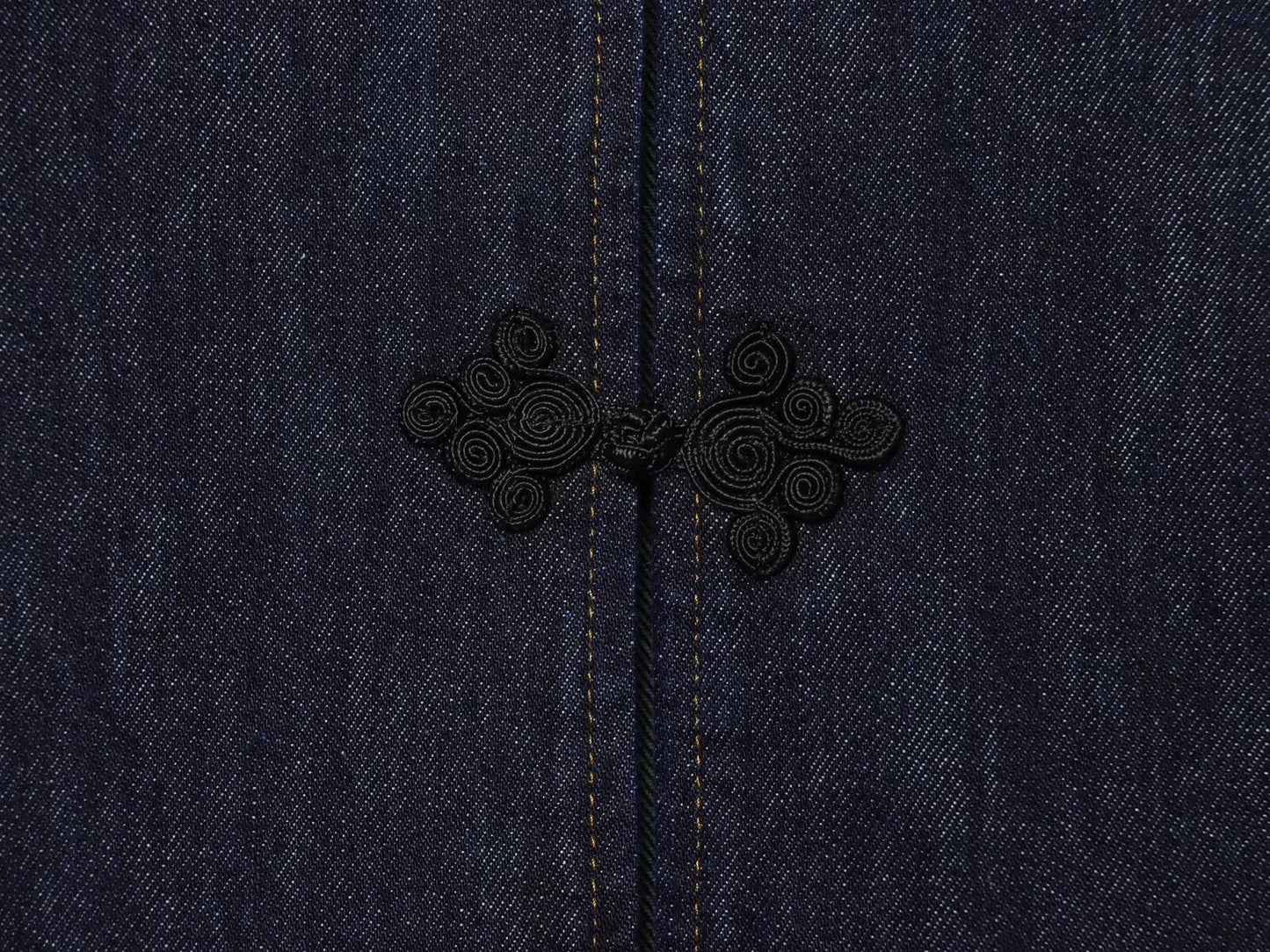 Women's rope knot decorative denim Coat
