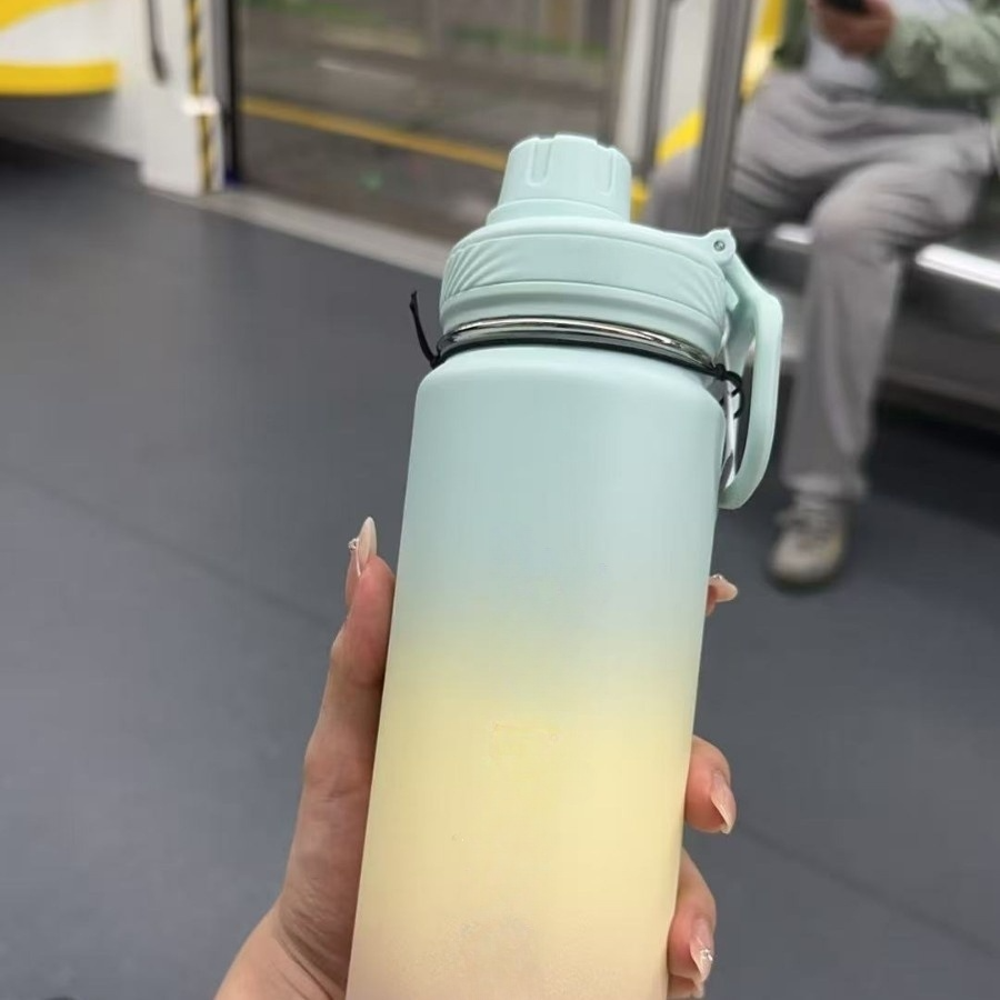 LU New leisure mug 710ml capacity sports kettle outdoor travel yoga pot water cup