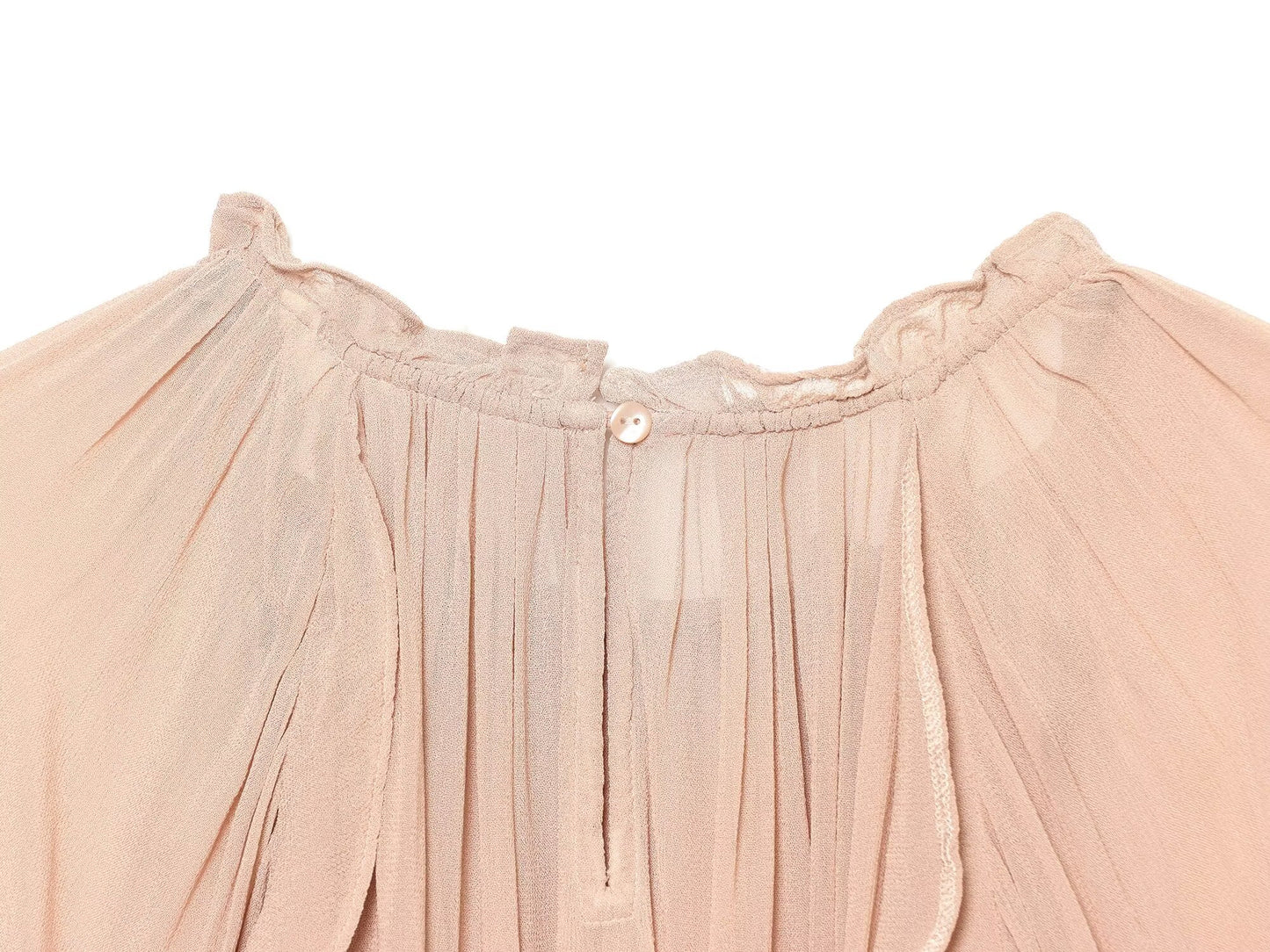 Women's lantern sleeve pleated top