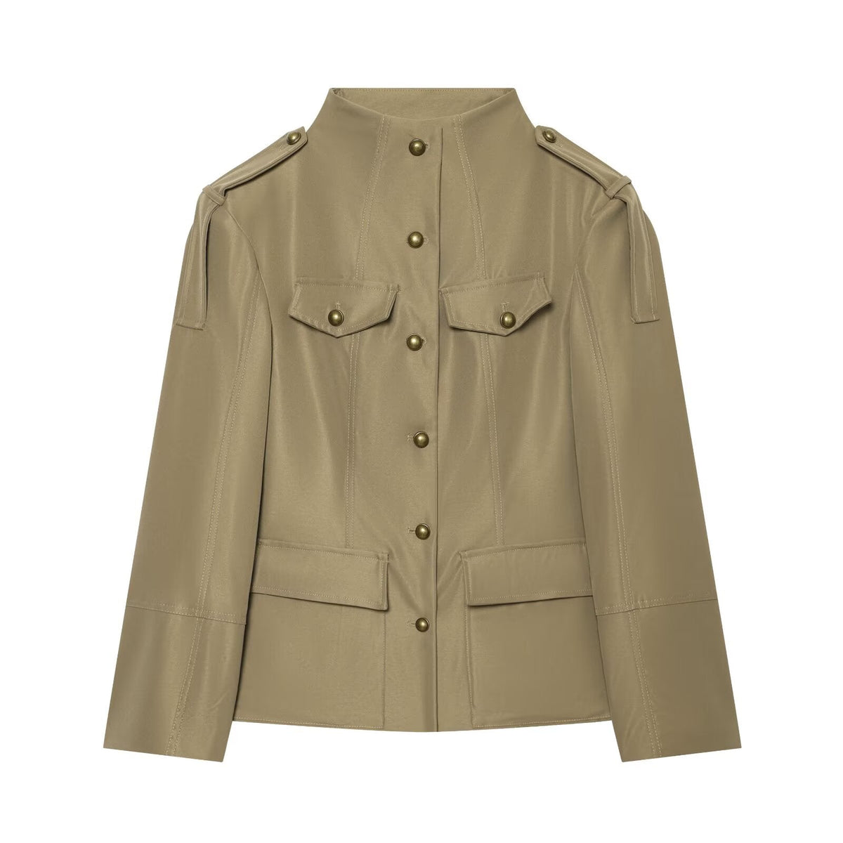 suit Women's 2 pieces pocket decoration slim jacket Coat+Shorts