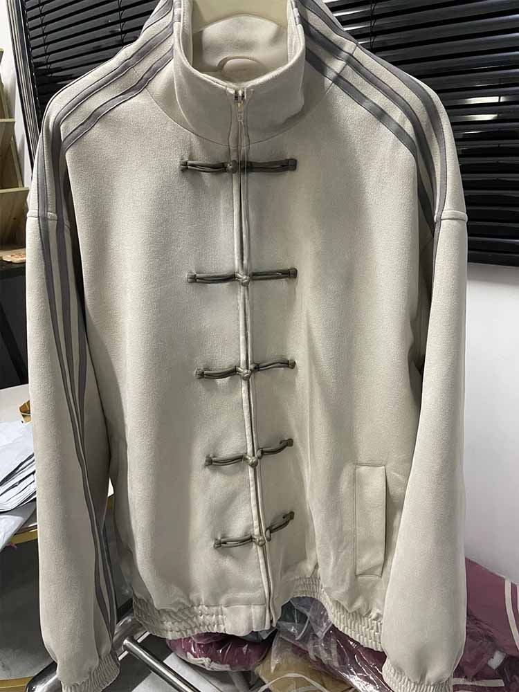 2026 new fashion casual Chinese suede collar loose coat
