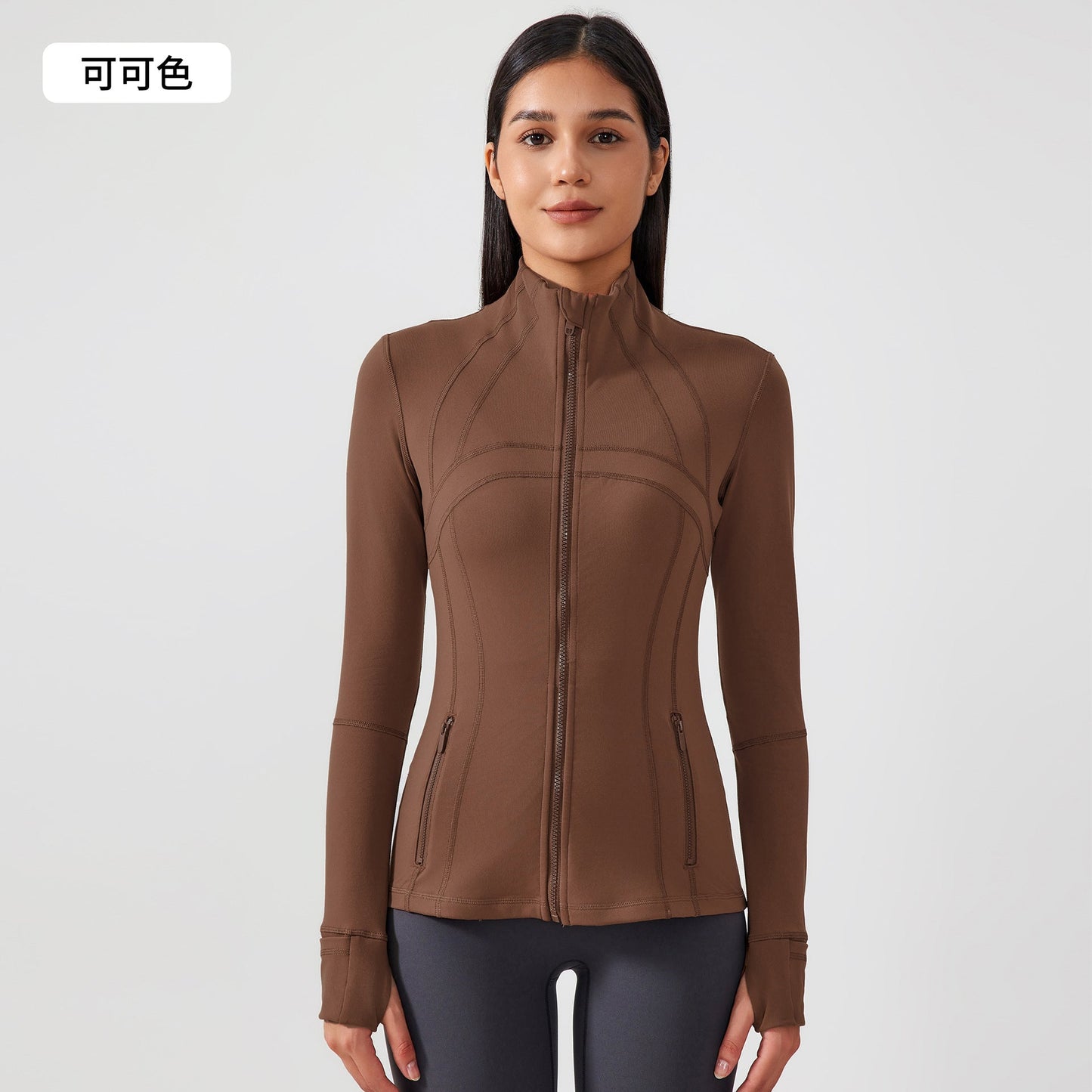 LU  Autumn and Winter New Stretch Running Fitness Yoga Long Sleeve Jacket