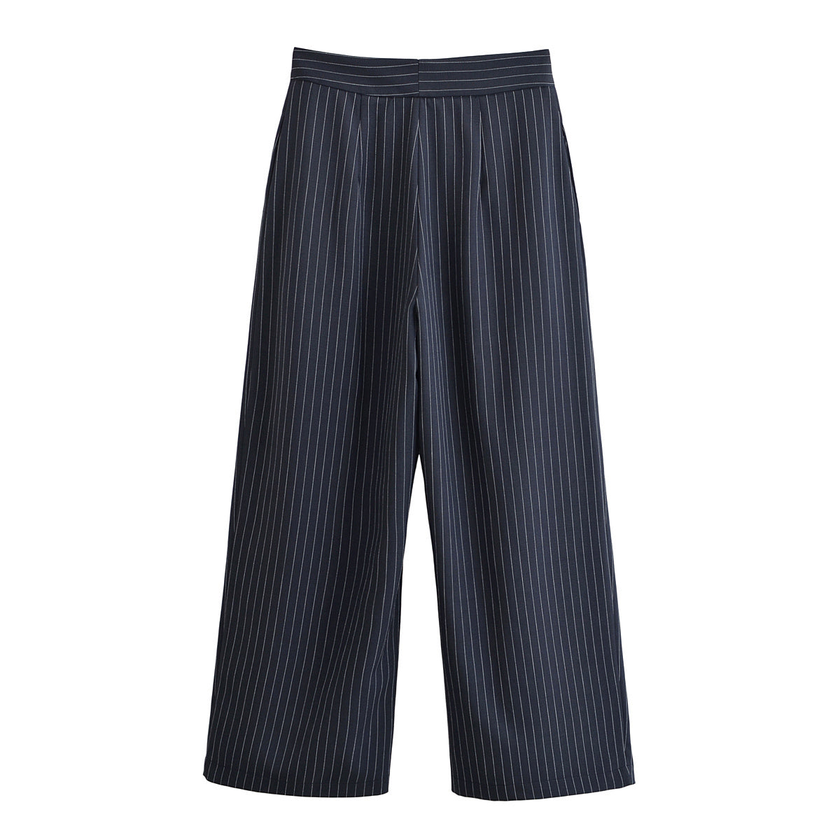 Women's casual striped wide leg pants