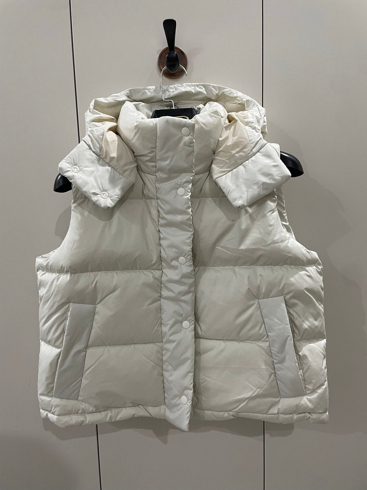 LU women's new detachable hat down vest