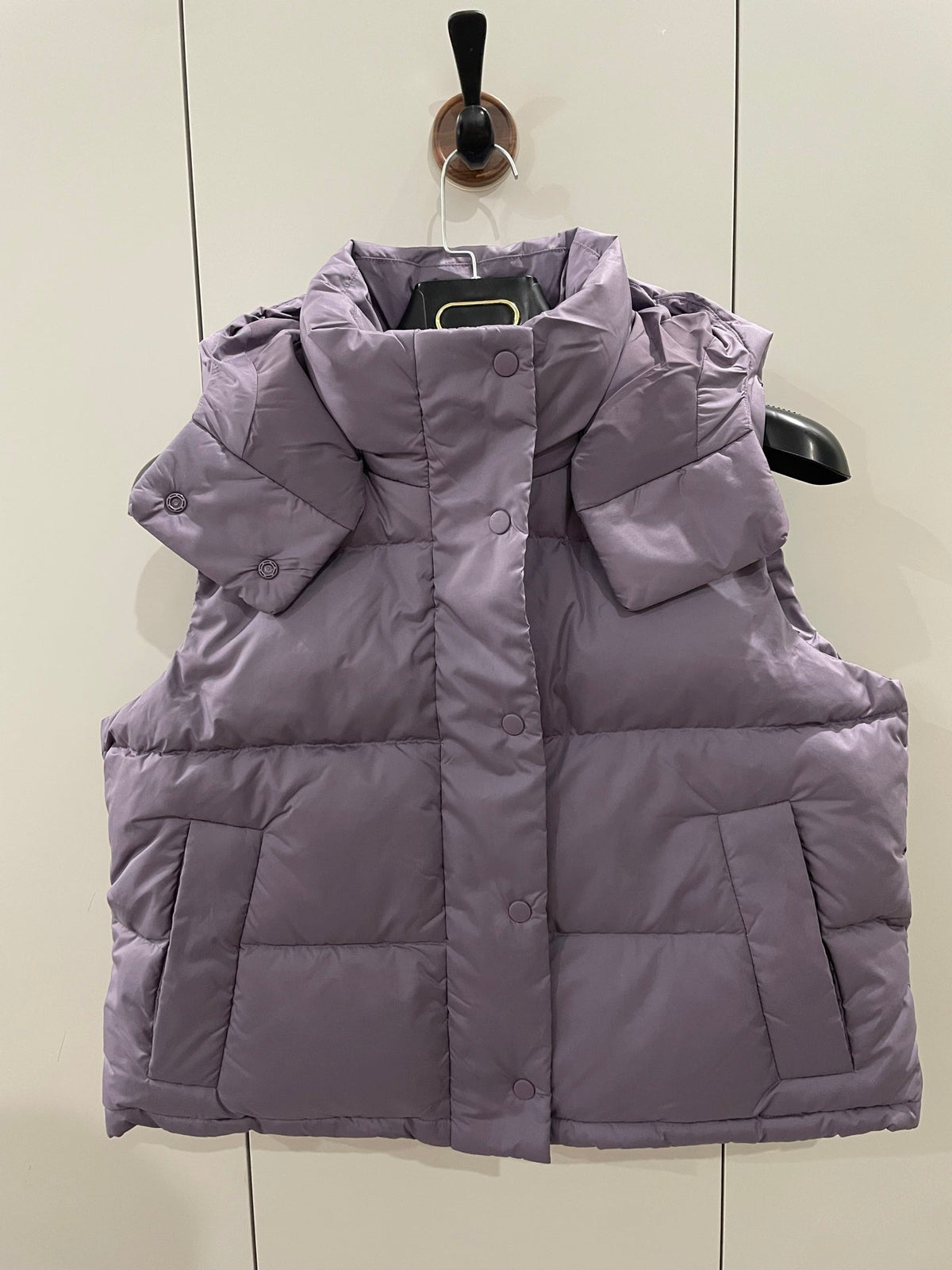 LU women's new detachable hat down vest